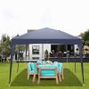 3 x 6m Home Use Outdoor Camping Waterproof Folding Tent with Carry Bag Blue