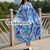 Blue Portable Changing Robe Changing Cloak Cover-Ups Instant Shelter Beach Cover Cloth for Pool Beach Camping