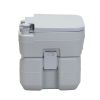 Portable Toilet With 5.3 Gallon Waste Tank and Carry Bag, Porta Potty for RV Boat Camping, Gray