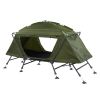 84.6*34.5*49.2in Collapsible Camping Tent with An Integrated Cot Green