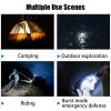 Mini Torch LED Rechargeable Flashlight Portable USB Charging Flashlight High Power Bank Camping Waterproof Long Range Lantern