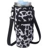 Water Bottle Carrier Bag Fit For 40oz Tumbler With Handle, Water Bottle Holder Bag With Adjustable Shoulder Strap For Hiking Travelling Camping