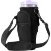 Water Bottle Carrier Bag Fit For 40oz Tumbler With Handle, Water Bottle Holder Bag With Adjustable Shoulder Strap For Hiking Travelling Camping